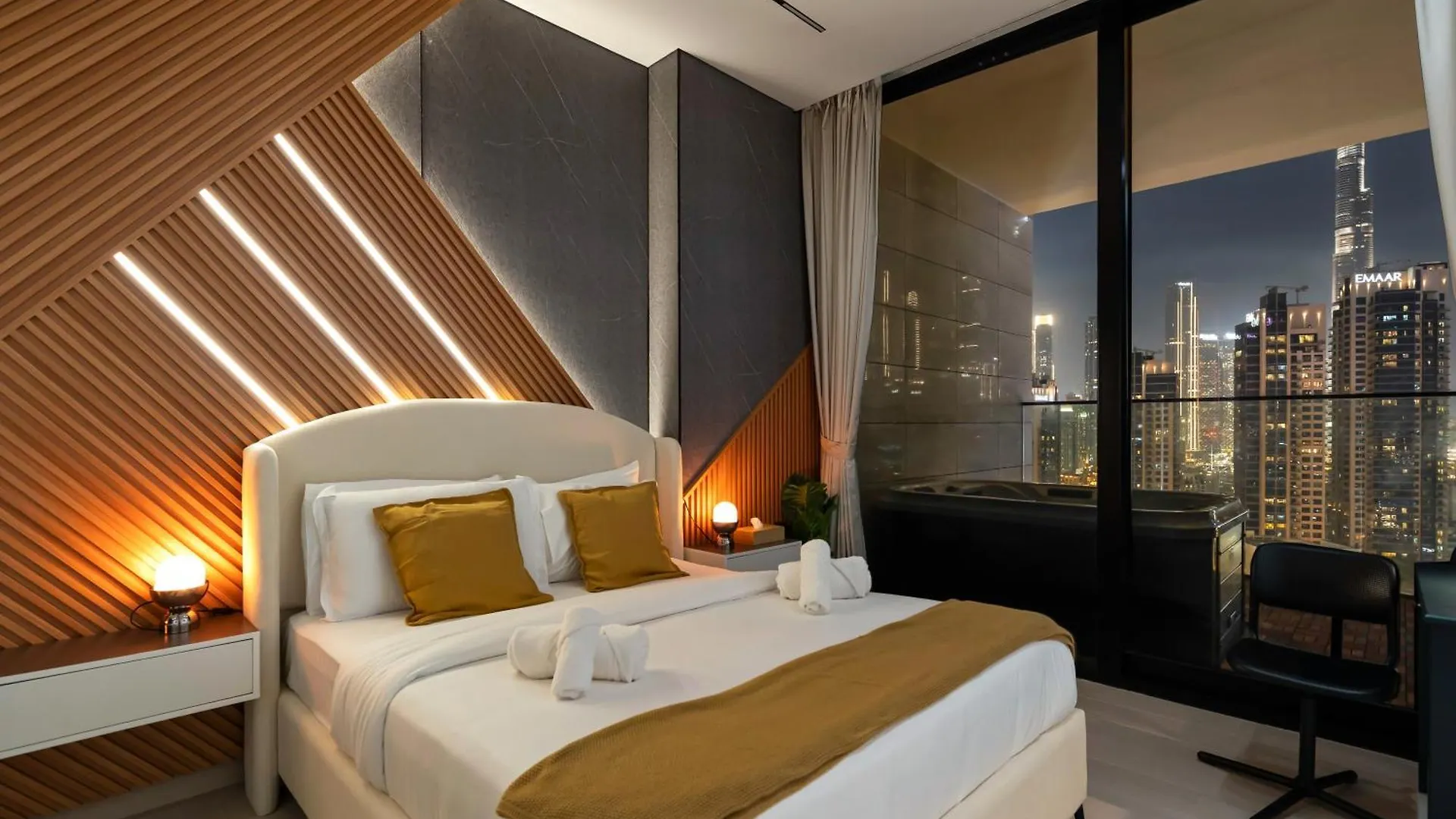 Trendy 1Br Private Jacuzzi Burj Khalifa View Apartment Dubai